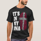 T-shirt Joyeux dans mon ADN Danemark Drapeau danois (Devant)
