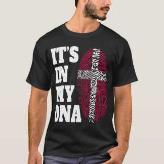 T-shirt Joyeux dans mon ADN Danemark Drapeau danois
