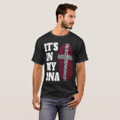 T-shirt Joyeux dans mon ADN Danemark Drapeau danois (Devant entier)