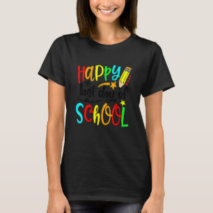 T-shirt Joyeux Dernier Jour De L'École Bonjour Enseignant