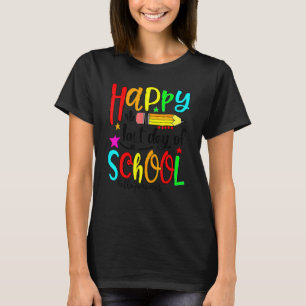 T-shirt Joyeux Dernier Jour De L'École Bonjour Enseignant