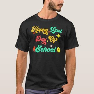 T-shirt Joyeux Dernier Jour D'École Bonjour L'Été Élèves &