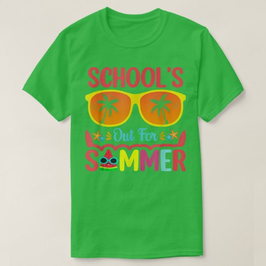 T-shirt Joyeux Dernier Jour D'École De Vacances D'Été Prof (Design devant)