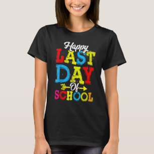T-shirt Joyeux Dernier Jour D'École Enseignant Élève Remis