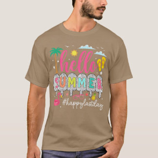 T-shirt Joyeux Dernier Jour d'École Enseignant Enfants Bon
