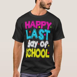 T-shirt Joyeux Dernier Jour D'École Enseignant Étudiant D