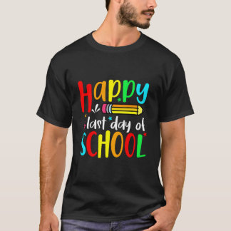 T-shirt Joyeux Dernier Jour D'École Professeur Étudiant Re