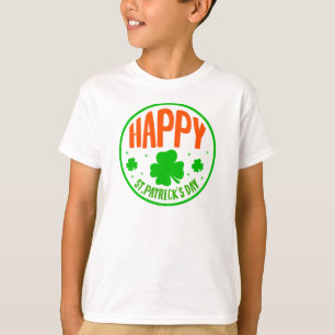 T-shirt Joyeux design circulaire de la Saint-Patrick