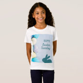 T-Shirt Joyeux design de dimanche de Pâques (Devant entier)