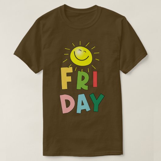 T-shirt Joyeux dimanche ensoleillé (Design devant)