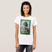 T-shirt Joyeux dinosaure de Noël (Devant entier)