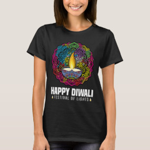 T-shirt Joyeux Diwali Festival Des Lumières Célébration Hi