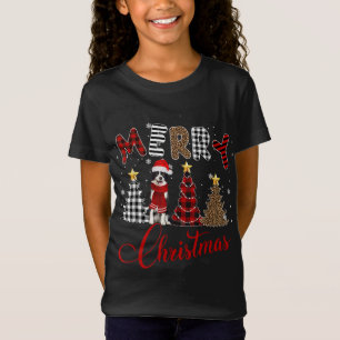 T-Shirt Joyeux Dogmas Bordure Collie Chien Chandail Noël S