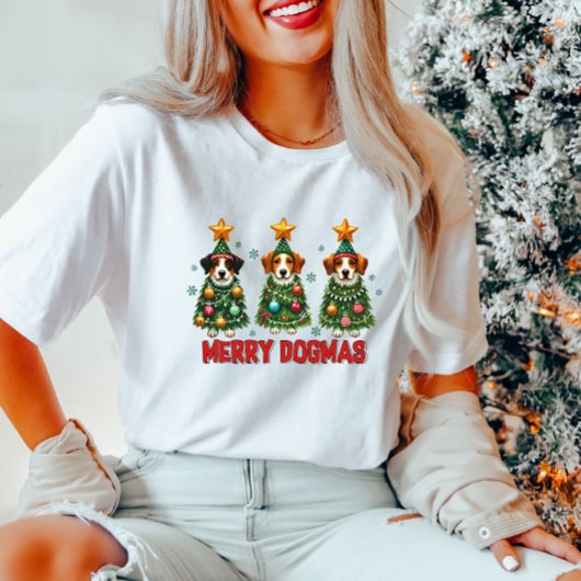 T-shirt Joyeux Dogmas Noël Drôle féminin