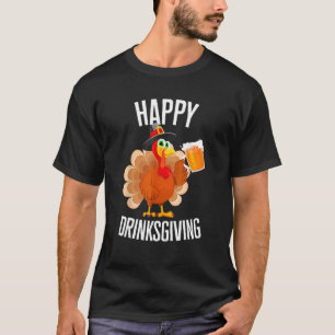 T-shirt Joyeux Dranksgiving Friendsgiving que