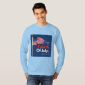 T-shirt Joyeux drapeau américain du 4 juillet (Devant entier)