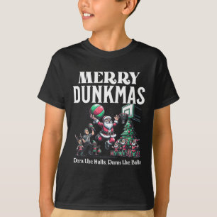 T-shirt Joyeux Dunkmas Drôle de Santa Sketll Humour de Noë