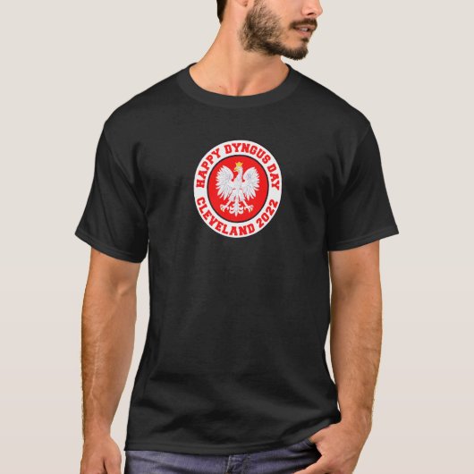 T-shirt Joyeux Dyngus Day Cleveland 2022 Polonais Eagle (Devant)