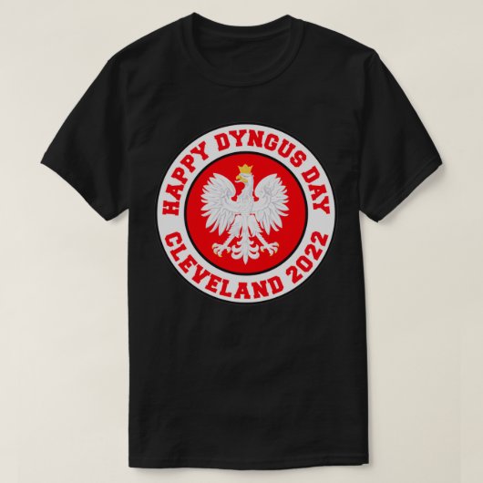 T-shirt Joyeux Dyngus Day Cleveland 2022 Polonais Eagle Pu (Design devant)
