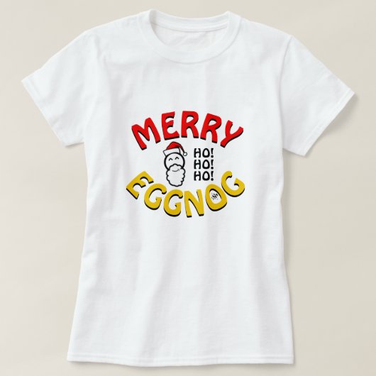 T-shirt Joyeux Eggnog ! (blague de jours fériés) (Design devant)