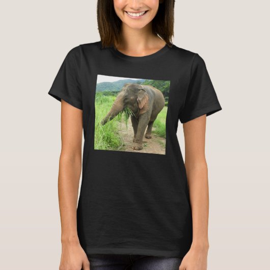 T-shirt Joyeux éléphant de Thaïlande (Devant)
