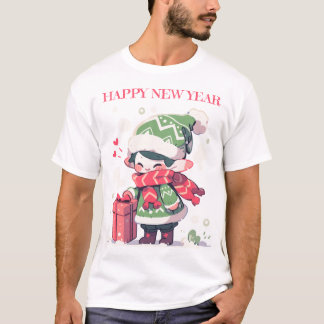 T-shirt Joyeux elfe de Noël Nouvel an