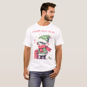 T-shirt Joyeux elfe de Noël Nouvel an (Devant entier)