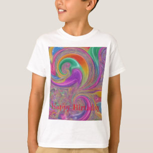 T-shirt Joyeux Enfants d'anniversaire colorés