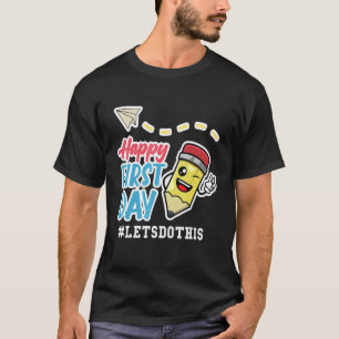 T-shirt Joyeux Enseignant Premier Jour Retour À L'École Ap