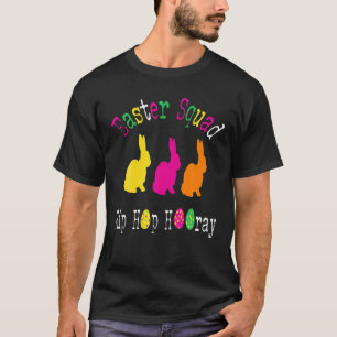 T-shirt Joyeux Esquad de Pâques Femmes Ados de Pâques Jeun