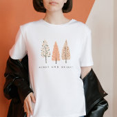T-shirt Joyeux et brillant Boho Noël Arbre femmes