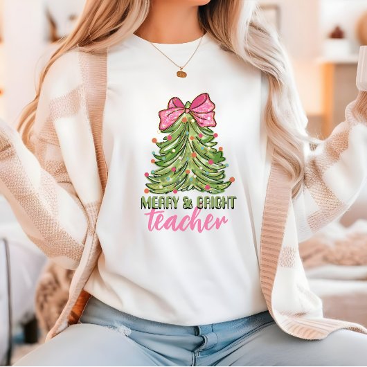 T-shirt Joyeux et brillant enseignant chemise de Noël