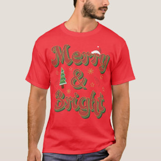 T-shirt Joyeux et brillant Noël Rétro Noël 2022 fu