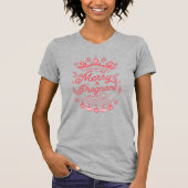 T-shirt Joyeux et enceinte Faire-part de Noël Retro T-Sh (Devant)