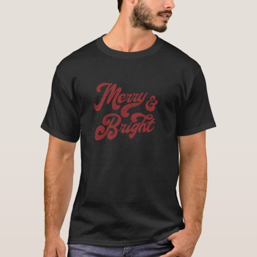 T-shirt Joyeux Et Festif Branché (Devant)