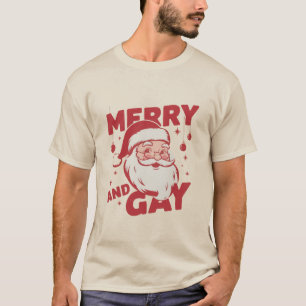 T-shirt Joyeux et gai Père Noël LGBT Noël Ho Ho Homo Vinta