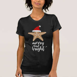 T-shirt Joyeux et lumineux | Christmas Père Noël Starfish