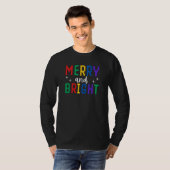 T-shirt Joyeux Et Lumineux Noël (Devant entier)