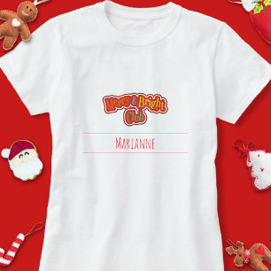 T-shirt Joyeux et lumineux pyjamas de Noël de famille du C