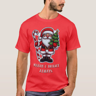 T-shirt Joyeux et lumineux toujours : Spécial Noël