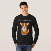 T-shirt Joyeux Et Mignonne Corgi Welsh Chien (Devant entier)