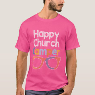 T-shirt Joyeux Été Église Camping Équipage Dernier Jour De