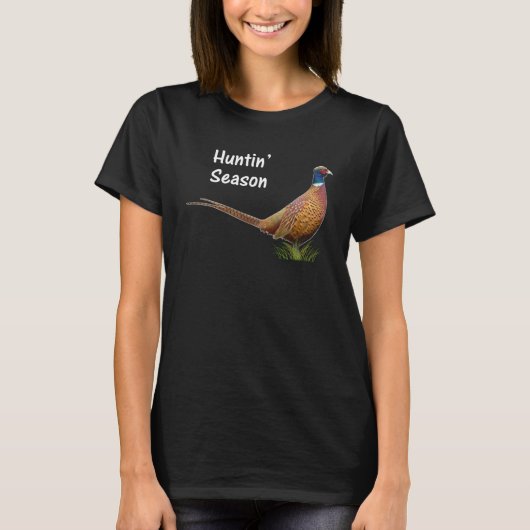 T-shirt Joyeux faisans de saison de chasse (Devant)