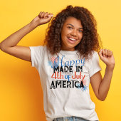 T-shirt Joyeux feu d'artifice 4 juillet Amérique