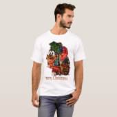 T-shirt Joyeux feux de noël (Devant entier)