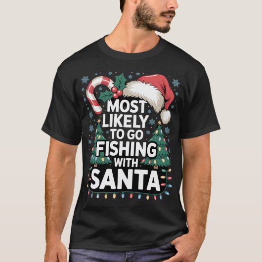 T-shirt Joyeux Fish Noël (Devant)