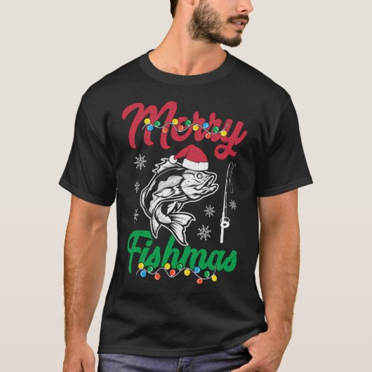 T-shirt Joyeux Fish Noël (Devant)