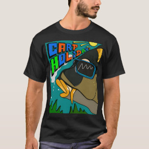 T-shirt Joyeux Fishmas Bass Poisson Pêche Noël Xmas