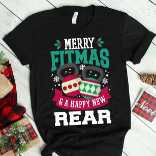 T-shirt Joyeux Fitmas et Joyeux Noël de la nouvelle salle 