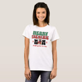 T-shirt Joyeux Frenchie Maman Noël (Devant entier)